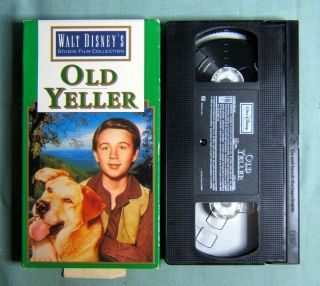 VHS WALT DISNEYS OLD YELLERFESS PARKER#