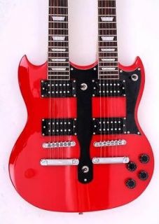 BRAND NEW RARE DOUBLE NECK SG STYLE 12/6 ELECTRIC GUITAR AND VERY NICE 