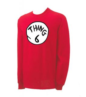 DR. SEUSS THING 1 2 3 4 5 6 Longsleeve T shirt Toddler Youth Adult 