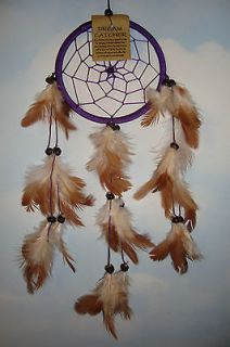 Handmade Medium Single Cotton Dreamcatcher~Purple~12cm~uk seller~BF1