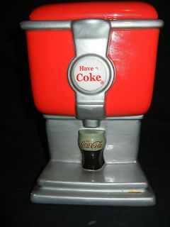 Coca Cola Soda Fountain Drink Machine Cookie Jar by Gibson 2003 