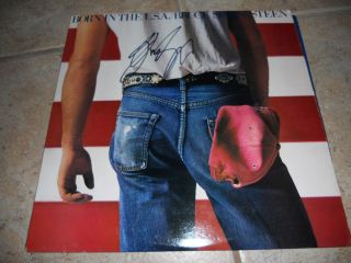 Bruce Springsteen Signed Autographed Born In The USA Album LP Record