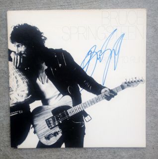 BRUCE SPRINGSTEEN BORN TO RUN AUTOGRAPHED LP RECORD ALBUM VIDEO PROOF 