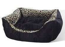   Leopard Print Pet Cat or Dog Bed Kitty Cats for Small Pets 15 25 lbs