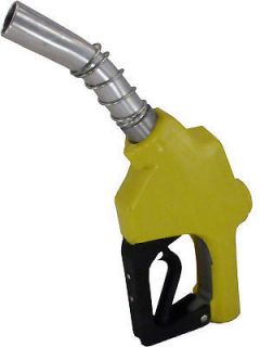 Yellow Stainless Steel Automatic Fuel Nozzle Gas Diesel Biodiesel 