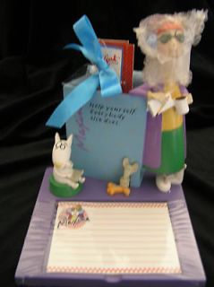   Maxine NOTEPAD HOLDER.New with tag,Candy contents removed due to age