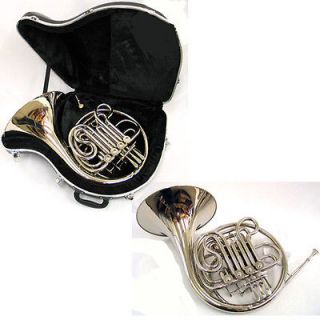 New E.F. Durand Silver Bb/F Double French Horn w/Case, Mouthpiece 