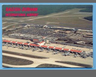 RALEIGH DURHAM INTERNATIONAL AIRPORT.POSTCA​RD POSTED 2002