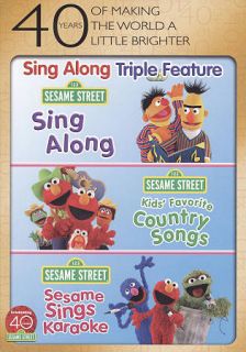   Country Songs Sesame Sings Karaoke DVD, 2010, 3 Disc Set