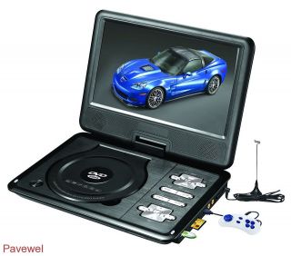 portable DVD player with game, FM, TV, USB & MC card port