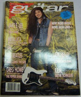 Guitar Magazine Jake E. Lee, Metallica June 1989 101512R