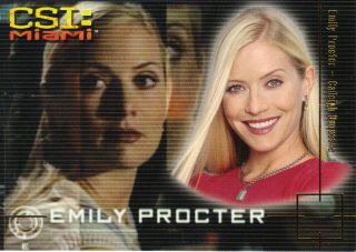 CSI Miami Series 1 Cast Profiles Gold Foil Chase Card F3 Emily 
