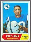 1968 TOPPS FOOTBALL #47 JERRY LOGAN EX NM BALTIMORE COLTS CARD