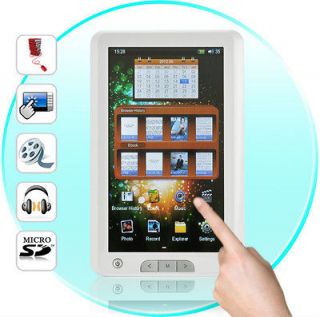   pouces écran tactile eBook Reader et Portable Media Player