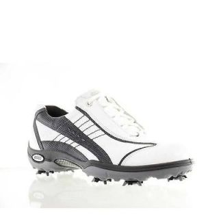 Ecco Mens Size 37 EU Golf Shoes White Titanium Leather
