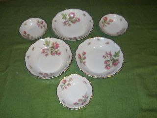 Edelstein Bavaria Maria Theresia Germany China Soup/Berry Bowls Moss 