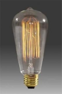 Edison light Squirrel Cage style type Filament Bulb 60 watt Long Life 