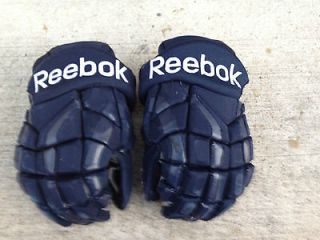 REEBOK 11K Pro Stock 14 Hockey Gloves Edmonton OIlers Navy 051