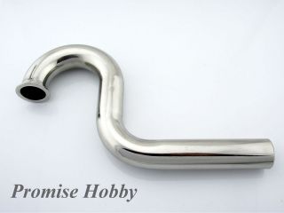 Stainless steel Wrap to center WTC header   gas rc boat