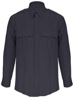 Edwards 1275  Polyester Security Police Shirt  Dark Navy  Long 