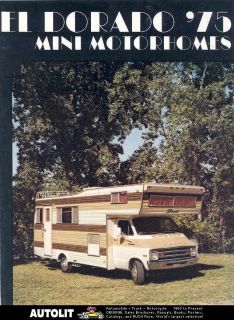 1975 El Dorado Mini Motorhome RV Brochure