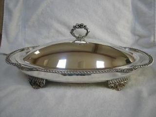   19 English Silver Mfg.Corp.electric covered server buffet food warmer