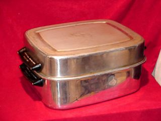Vintage Frigidaire Flair Imperial Aluminum Huge Turkey Roaster Broiler 