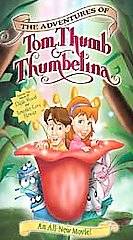 The Adventures of Tom Thumb Thumbelina VHS, 2002