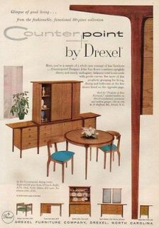 1956 Drexel Furniture North Carolina NC Dining Room Ad