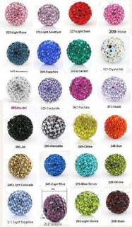 HOT SALE 12MM Swarovski Crystal Beads Pave Disco Ball For Bracelet NEW 