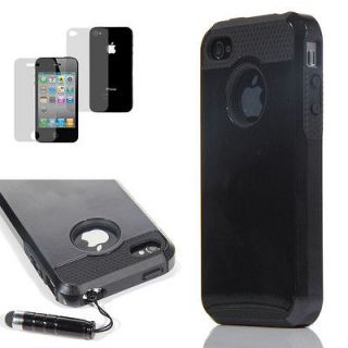 rugged rubber matte hard case cover for iphone 4 in Cases, Covers 