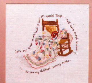 Lovely D Morgan PLACES IN MY HEART Cross Stitch Pattern