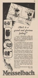 Vintage 1927 MEISSELBACH REELS Print Ad   Elyria, OH