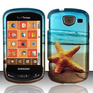   Brightside U380 Rubberized HARD Case Snap On Phone Cover Star Fish