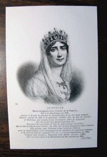 JOSEPHINE EMPRESS OF FRANCE 1763 French Royalty Postcard FIRST WIFE OF 