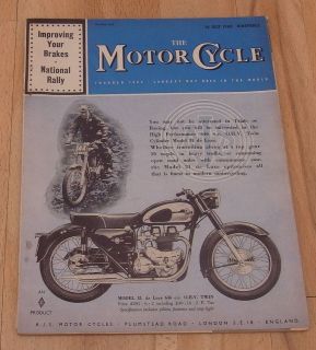   CYCLE MAGAZINE  14th July 1960   AJS, ROYAL ENFIELD, ACU ,BRANDS HATCH
