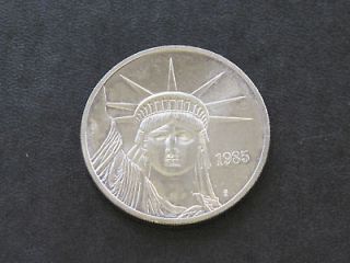1985 Engelhard Liberty Trade Silver Art Round A9109L