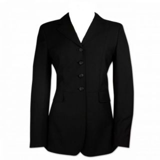 RJ Classics Ladies Dressage Coat(s)   BLACK w/Black Buttons   #5600 