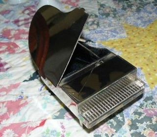   1992 SILVER PLATED BABY GRAND PIANO MUSIC JEWELRY BOX KENNEDY CENTER