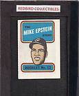 1970 Topps Booklet #12 Mike Epstein SENATOR​S  EX/MT MT