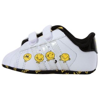Adidas Superstar Infant Baby Shoes Mr. Happy Life is Good Rare Toddler 