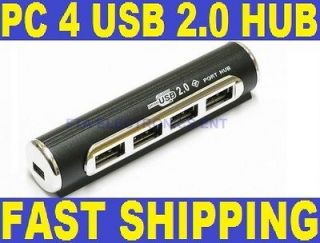 Hi Speed Mini Circular USB 2.0 4 Ports Cable Splitter HUB for PC 