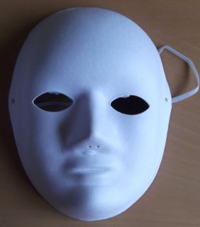 plain white mask in Masks & Eye Masks