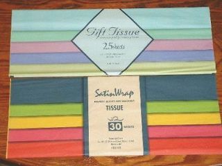 Lot 110 Sheets 4 Packs Premium Tissue Paper Gift Wrap Bright & Pastel 