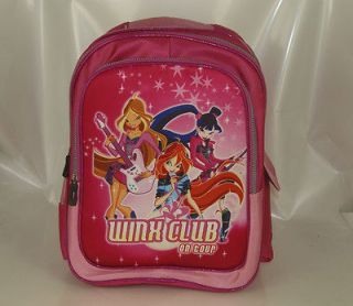 16 WINX CLUB GIRLS FAIRY ON TOUR Kid Girls Backpack School Book Bag 