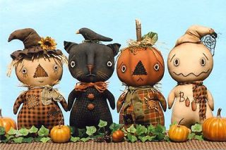  fall doll pattern kitty cat pumpkin man scarecrow ghost new fall 