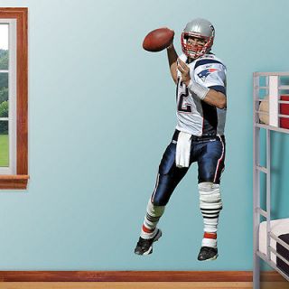 Tom Brady FATHEAD New England Patriots NFL Life Size Vinyl Wall 