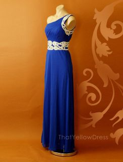 ROYAL DIAMOND BEADS Pageant Evening Party Homecoming Long Formal Dress 