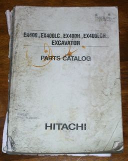 Hitachi EX400 3 EX400LC 3 EX400H 3 EX400LCH 3 Excavator Parts Manual