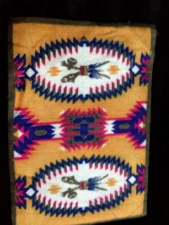 Vintage Indian Blanket/Felt Early 1900s. Tobacco InsertsVG/EX B12 